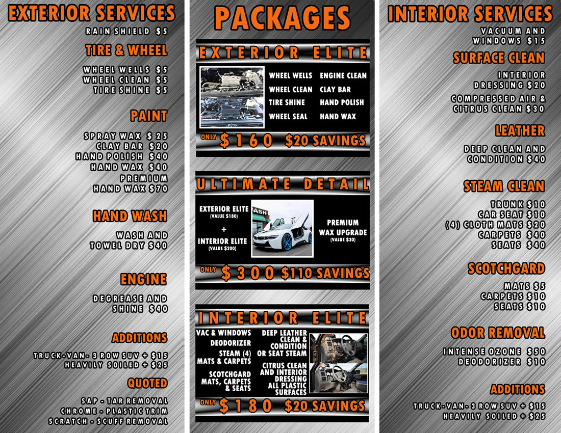 Car Detailing Services  Interior + Exterior Auto Detailing